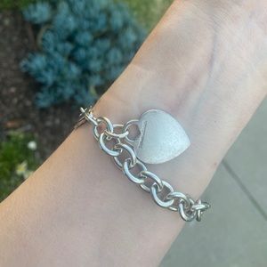Tiffany & CO Heart Tag Charm Bracelet